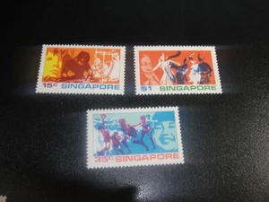 SINGAPUR 1972 Sc#161-63 Juventud de Singapur Set Estampillada sin montar o nunca montada xf - Imagen 1 de 1