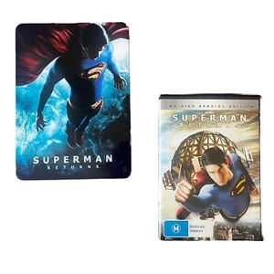 Superman Returns w/ Steel Tin Case (DVD 2006) Region 4 Two-Disc Special Edition - Picture 1 of 8