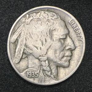 1935 Buffalo Nickel #2 - Picture 1 of 2