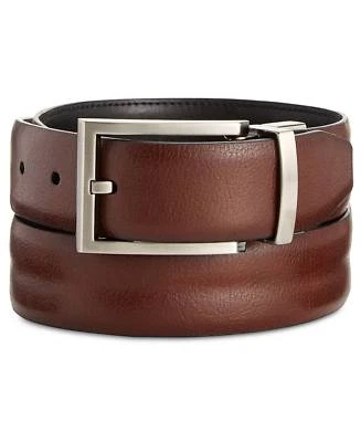 $230 Ryan Seacrest Para hombres Marrón Imitación Cuero Reversible Hebilla Cinturón de Vestido 30 Foto 1 de 3