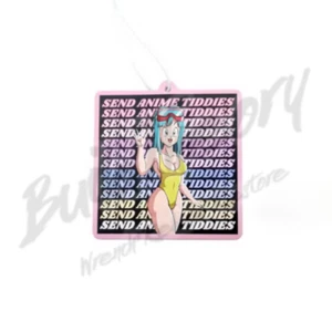 NEW JDM Air Freshener - Waifu DBZ Girl "Send Anime Tiddies" Car Air Freshener - Picture 1 of 3