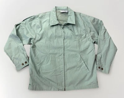 Haband 'Casual Joe' Men's M Green Blue Zippered Jacket Retro Style (A29) - Image 1 of 4