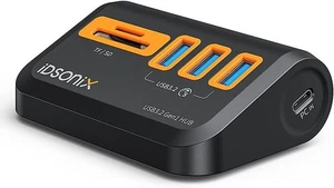 USB Hub 3.0 mit TF SD-Kartenleser [5Gbps], iDsonix 3 Ports USB Hub mit Typ A&C - Bild 1 von 6