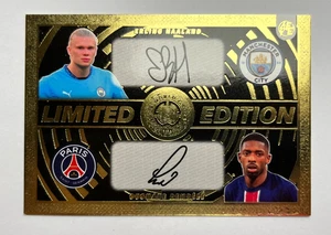 2025 CLUB WORLD CUP Card #2 ERLING HAALAND - OUSMANE DEMBELE Printed Auto GOLD - Picture 1 of 3