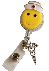 Nursing Badge Holder ID Lanyard Retractable Reel RN LPN CNA PCT Graduation Gift - Picture 1 of 12