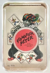 1950s Schwarzer Peter F.X. Schmid Kartenspiel Spielkarten No. 831 Bakelite Black - Picture 1 of 12