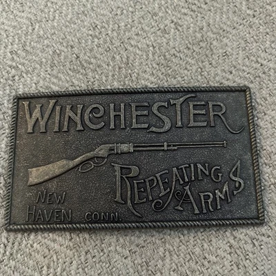 Winchester Latón Hebilla Cinturón NUEVO Foto 1 de 4