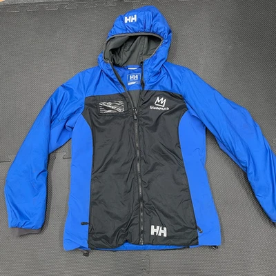 Helly Hansen Jacket Womens Small Blue Black Mammoth RECCO Hooded PrimaLoft Coat - Image 1 of 4