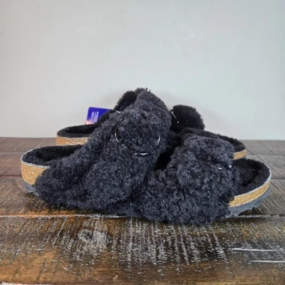 Zapatillas estrechas Birkenstock Arizona piel de oveja hebilla grande para mujer talla 7 EU 38 Foto 1 de 4