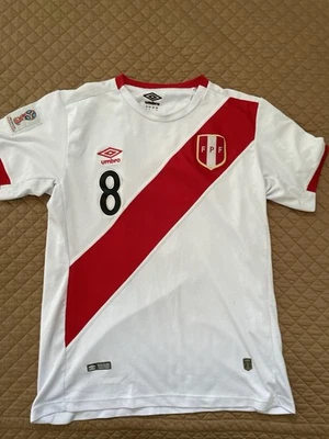 Cueva #8 Peru 2018 World Cup Jersey Umbro Licensed LARGE FIFA World Cup Russia - Image 1 of 4