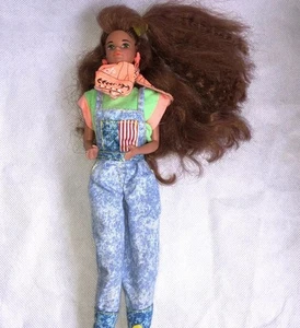Muñeca Barbie Teresa 1990 Vintage All American Green Eyed Mattel #9426 Reebok - Imagen 1 de 5