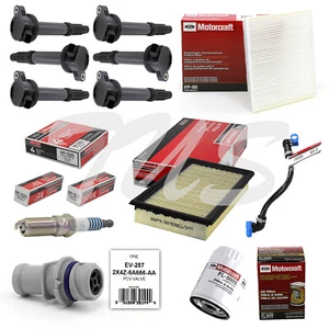 Tune Up Kit 2013-2016 Ford Flex V6 3.5L Ignition Coil DG520 SP520 EV257 FP68 - Picture 1 of 12