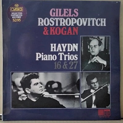 SAGA XID 5311 UK ED 1 HAYDN - PIANO TRIOS GILELS, ROSTROPOVITCH, KOGAN 1969 LP - Image 1 of 3