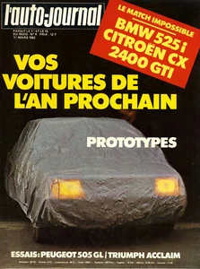L'AUTO JOURNAL Nr. 4 01.03.1982 BMW 525i Citroen CX GTI 2400 - Bild 1 von 1