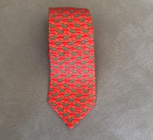 Hermes silk Zebra print Tie 7110 OA Made in France - Picture 1 of 7