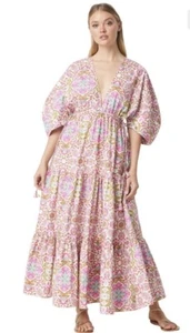 Neu mit Etikett Damen MISA Los Angeles Maxi | YSA KLEID Veranda Flora Größe S - Bild 1 von 9