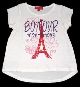 AS NEW Girl's Paris White Top Size 5 **PAY ONLY ONE POSTAGE FEE** - Picture 1 of 2