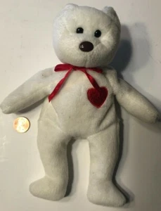 1993 ORIGINAL TY BEANIE BABIES VALENTINO BEAR - Picture 1 of 4