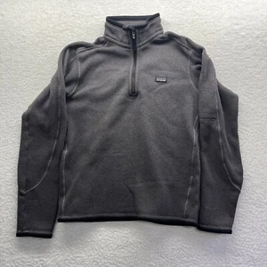 Patagonia Sweater Womens Small Gray Long Sleeve Polyester 1/4 Zip Active Chore - Picture 1 of 19