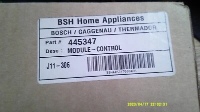 445347 Bosch Washer control board Opened for Pix only Not fully unwrapped - Image 1 of 4
