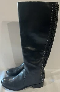 Botas Western Tara para mujer Antonio Melani de cuero negro a media pantorrilla 6M - Imagen 1 de 13
