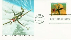 #3142a - Mustang 32c Aircraft Fleetwood FDC First Day of Issue 1997 - Picture 1 of 2