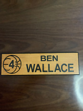2001-2002 Orlando Magic Basketball #4 Ben Wallace Locker Room Nameplate