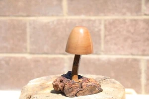 Wooden Mushroom, Hand Made, Wood, Mushroom, gnome, fairy, hobbit - Picture 1 of 3