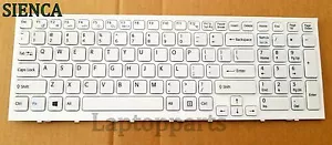 Sony Vaio PCG-71811L PCG-71811M PCG-71811W PCG-71911L White Keyboard W/Frame NEW - Picture 1 of 1