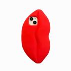 Czerwone usta silikonowe odporne na wstrząsy etui na telefon do iPhone 11 12 13 14 15 Pro Max