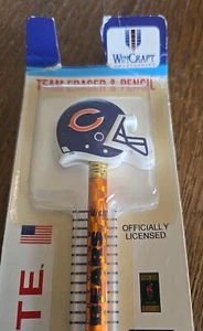 Chicago Bears Root-N-Write Pencil With Eraser New In Package - Picture 1 of 7