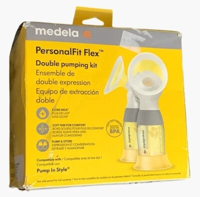 Kit de extractor doble Medela PersonalFit Flex para extractores de leche eléctricos Foto 1 de 4