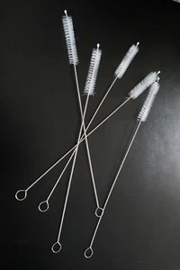 5 Edelstahl Nylon Stroh Reinigungsbürsten Bürste Reiniger für Milchflasche - Bild 1 von 5