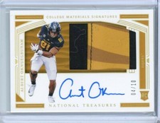 2020 Panini National Treasures ALBERT OKWUEGBUNAM GOLD Jersey Patch AUTO RC 4/10