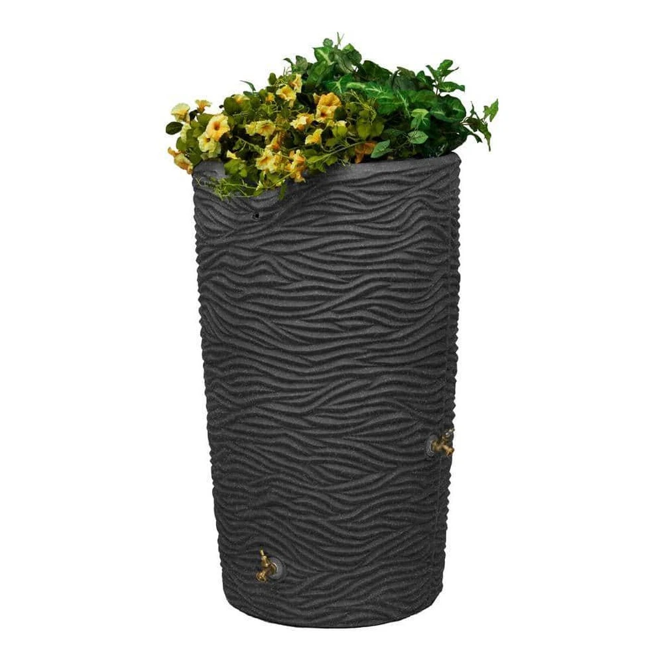 Good Ideas IMP-L65-DAR Impressions Palm Rain Saver 65-Gallon Dark Granite