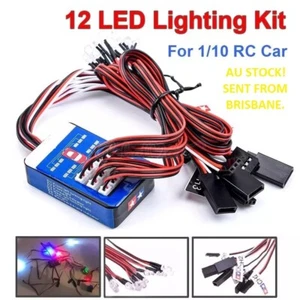 Tamiya Style 12 LED Light Kit for RC. Steering Brake Headlight System Fast Ship - Picture 1 of 16