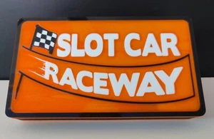 Slot Car Sign Digital LED Signboard Custom UV/Blacklight Reflective - Picture 1 of 6