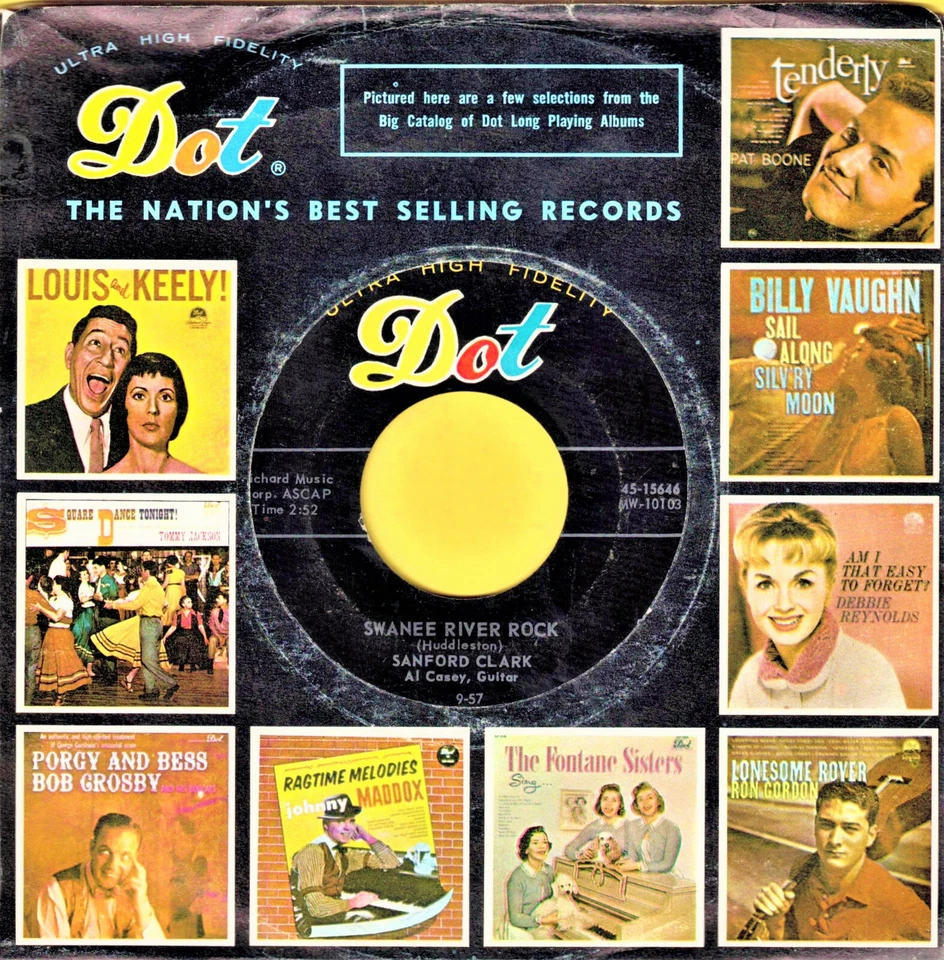 SANFORD CLARK MAN WHO MADE AN ANGEL CRY ROCKABILLY BOPPER 7 IN 45 RPM RECORD Foto 1 de 1