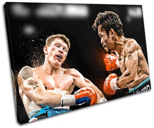 Boxing Pacquiao Hatton Sports SINGLE CANVAS WALL ART Picture Print VA - Picture 1 of 1
