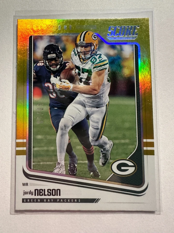 K27,906 - 2018 Score Gold Zone #115 Jordy Nelson #/50 - Image 1 of 1