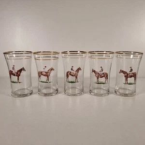 Rennpferd Reitsport Racing Design kleine Schnapsgläser 5er Set - Bild 1 von 12