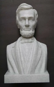 Abraham Lincoln ABE Statue Büste 16. Präsident der USA 4" 6" 8" 12" 3D-Druck - Bild 1 von 16