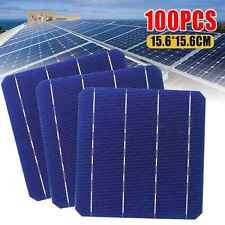 100pcs Monocrystalline Solar Cell Silicon 4.83-4.98W Effciency Grade 156x156mm