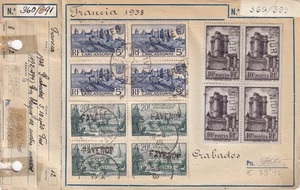 Francia 1938 Yv 392/94 Arquitectura usada en archivo antiguo fijo con bisagra (GX) - Imagen 1 de 1