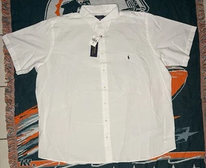 Ralph Lauren Men’s Linen Button Down Shirt Ivory White - Brand New size 3XB Mens - Picture 1 of 13