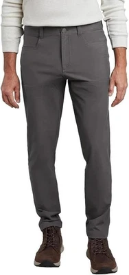 Kirkland Signature Men’s Stretch Tech Pant Stretch Fabric Flat Front  34X30 GRAY - Image 1 of 4