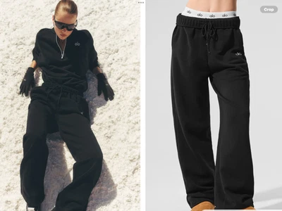 alo yoga Accolade Straight Leg Sweatpant in Black  NWOT…XXS orig$128 - Image 1 of 3