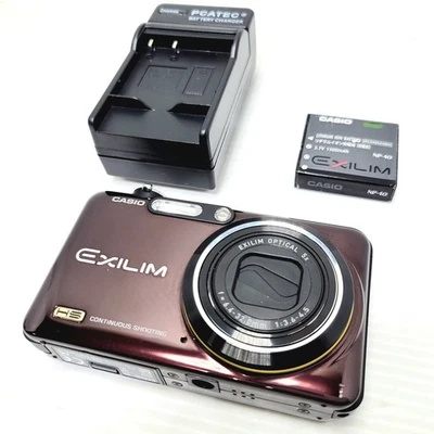 Casio EX-FC150 10.1 MP Digital Camera brown with Charger & Battery Tested Japan - Image 1 of 4