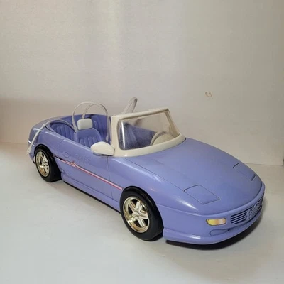 Coche deportivo convertible Barbie vintage lavanda Mattel 1996 18"  Foto 1 de 4