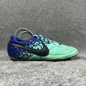 Nike Elastico II Indoor Soccer Shoes Athletic 580454-304 Blue Green Men's Sz 7.5 - Picture 1 of 12